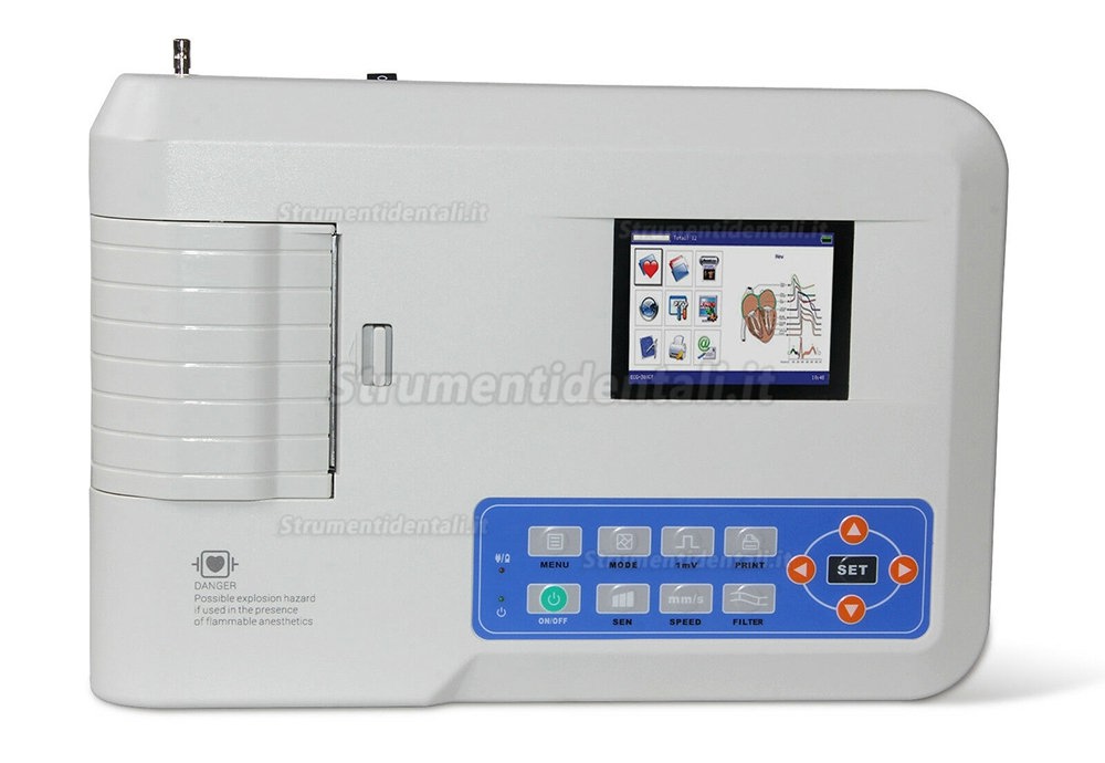 COMTEC® ECG-300G monitore elettrocardiografo digitale Trois canali